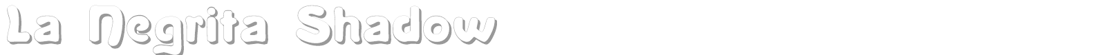 La Negrita font preview